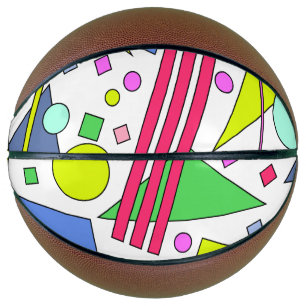 Retro Vintage 80s and 90s Style Basketball