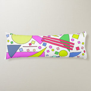 Retro Vintage 80s and 90s Style Body Cushion