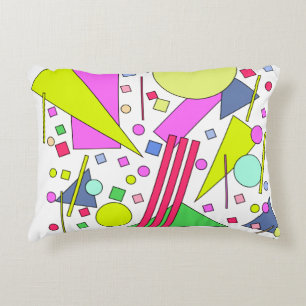 Retro Vintage 80s and 90s Style Decorative Cushion