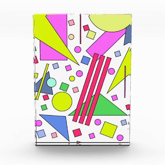 Retro Vintage 80s and 90s Style Photo Block (Front)