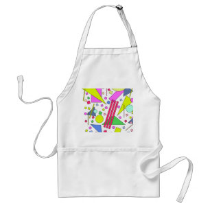 Retro Vintage 80s and 90s Style Standard Apron