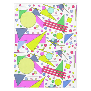 Retro Vintage 80s and 90s Style Tablecloth