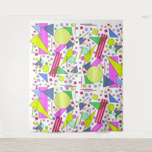 Retro Vintage 80s and 90s Style Tapestry