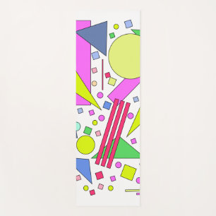 Retro Vintage 80s and 90s Style Yoga Mat