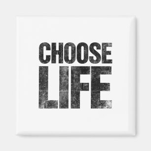 Retro Vintage 80s Halloween Costume Choose Life Di Magnet