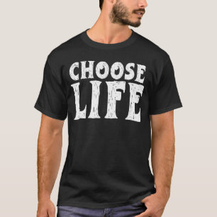 Retro Vintage 80s Halloween Costume Choose Life T-Shirt