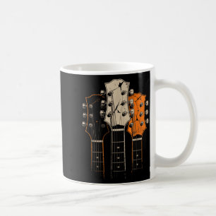 Retro Vintage 80s Silhouette Rock Music Guitar Pla Coffee Mug