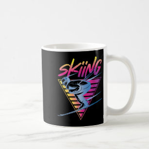 Retro Vintage 80s Ski Skiing Coffee Mug