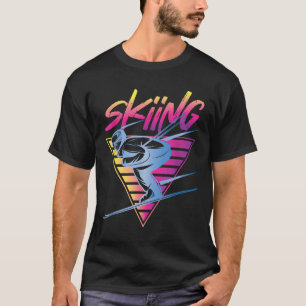 Retro Vintage 80s Ski Skiing T-Shirt