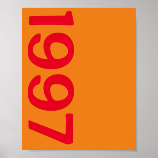 Retro Vintage 90s Custom Year Personalised Poster