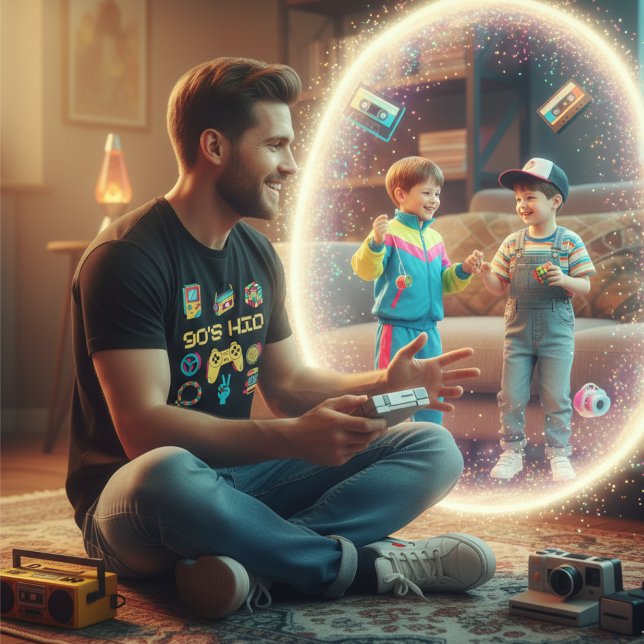 retro Vintage 90s KID nostalgia graphic T-Shirt (Creator Uploaded)