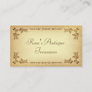 Retro Vintage Aged Paper Business Card