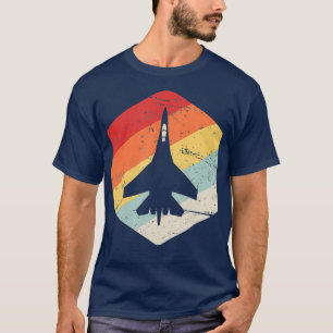 Retro Vintage Air Show Jet Fighter  Aeroplane Jet T-Shirt