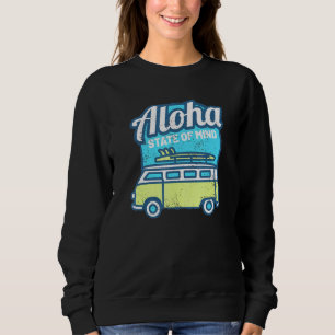 Retro Vintage Aloha State of Mind Surfing Summer Sweatshirt