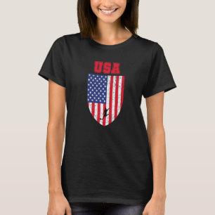 Retro vintage America Football Flag Men Women Kids T-Shirt