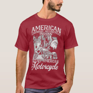 Retro Vintage American Motorcycle Indian for Old T-Shirt