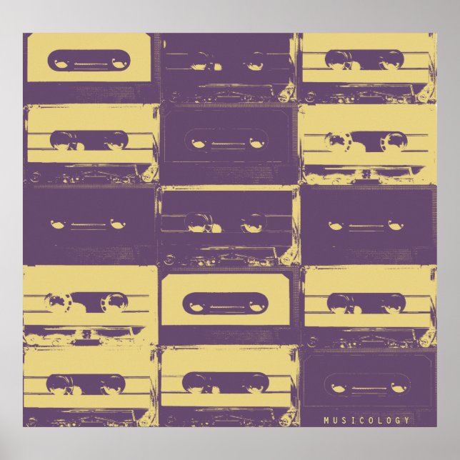 Retro vintage audio style music cover poster (Front)