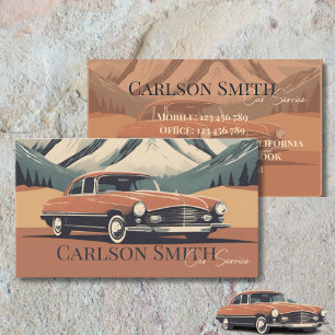 Retro Vintage Auto Car Service Business Card
