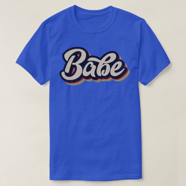 Retro Vintage Babe T-Shirt (Design Front)