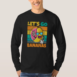 Retro Vintage Banana Meme Let Go Banana Peace Ban T-Shirt