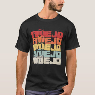 Retro Vintage Bartender Liquor Tequila Anejo Premi T-Shirt