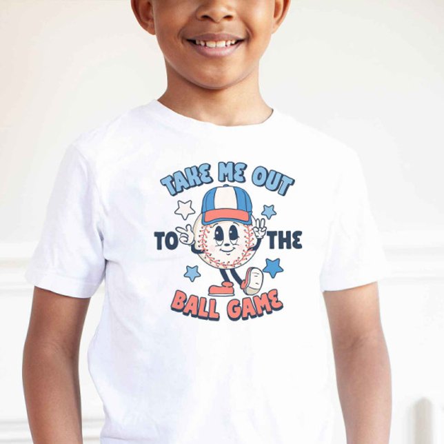 Retro Vintage Baseball Mascot Cartoon T-Shirt (Creator Uploaded)