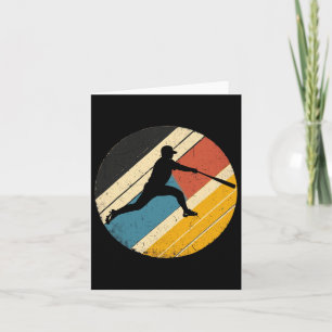 Retro Vintage Baseball Player And Fan For Men Wome Card