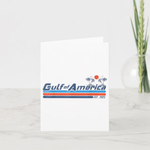 Retro Vintage Beach Gulf Of Us America 2025 Usa Pa Card