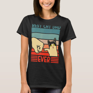 Retro Vintage Best Cat Dad Ever Cat Daddy Father's T-Shirt