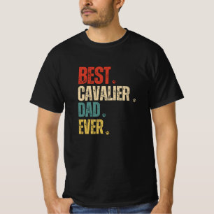 Retro vintage Best Cavalier Dad Ever grunge funny T-Shirt