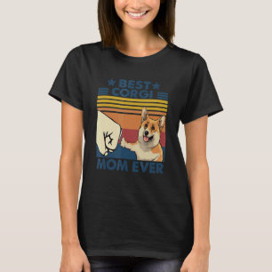 Retro Vintage Best Corgi Mum Ever  Corgi T-Shirt
