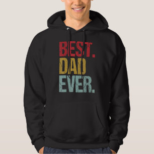 Retro Vintage Best Dad Ever New Papa Life Fathers  Hoodie