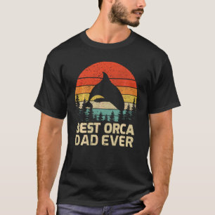 Retro Vintage Best Orca Dad Ever Father's Day Swea T-Shirt
