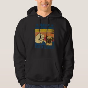 Retro Vintage Best Pug Dad Ever  Dog Hoodie