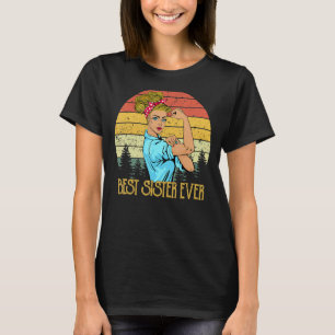 Retro Vintage Best Sister Ever Proud Grandma Life T-Shirt