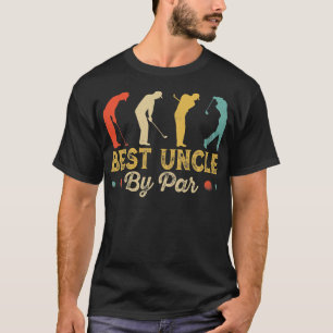 Retro Vintage Best Uncle By Par Tee Men Golfing