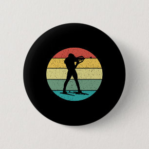 Retro Vintage Biathlon Biathlonist Athlete  6 Cm Round Badge