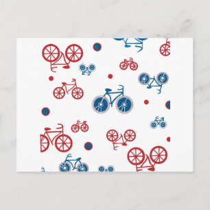 Retro Vintage Bicycle design Postcard