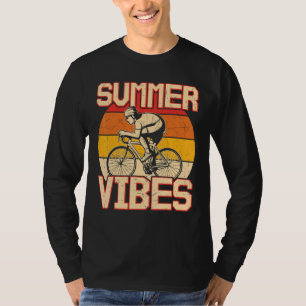 Retro Vintage Bicycle Summer Vibes Biking T-Shirt
