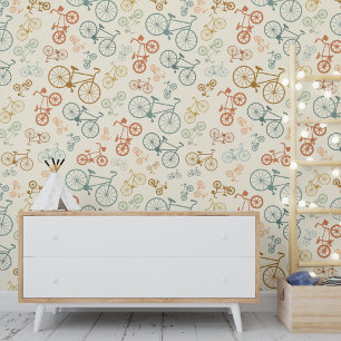 Retro Vintage Bicycle Texture Hipster Background Wallpaper