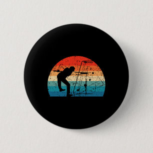 Retro Vintage Billiards Game 8 Ll Pool Player Tour 6 Cm Round Badge