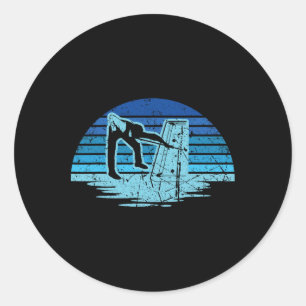Retro Vintage Billiards Game 8 Ll Pool Player Tour Classic Round Sticker