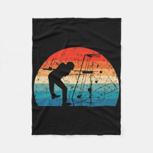Retro Vintage Billiards Game 8 Ll Pool Player Tour Fleece Blanket