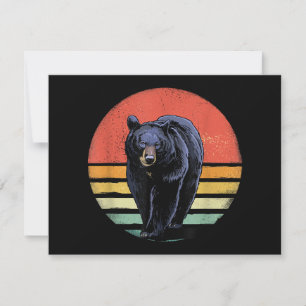 Retro Vintage Black Bear