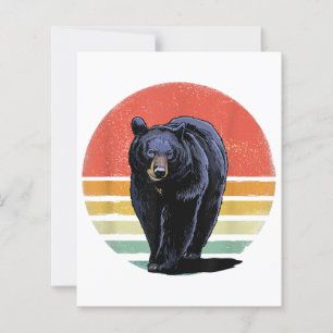 Retro Vintage Black Bear