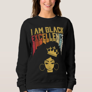 Retro Vintage Black Excellence African Pride Histo Sweatshirt