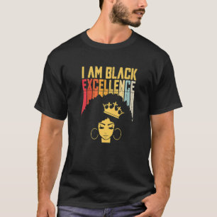 Retro Vintage Black Excellence African Pride Histo T-Shirt