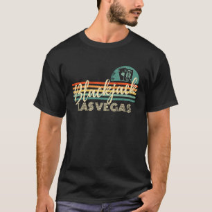 Retro Vintage Blackjack Player Gambling Casino Bla T-Shirt