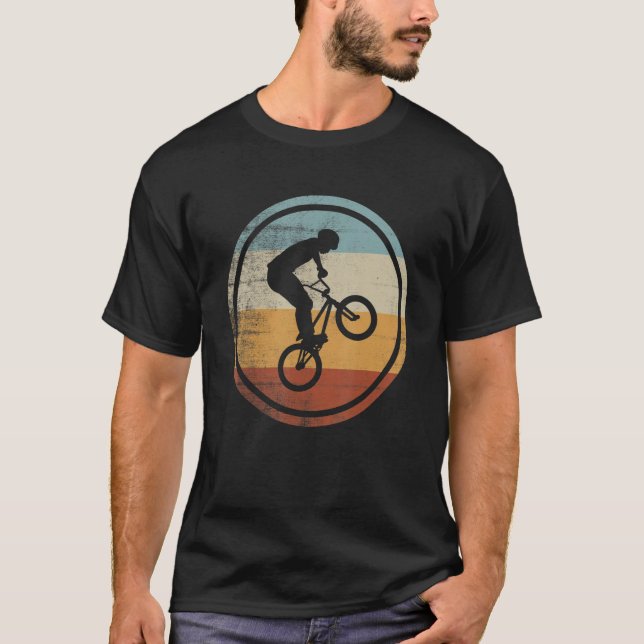Retro Vintage BMX Rider Bike BMX T-Shirt (Front)