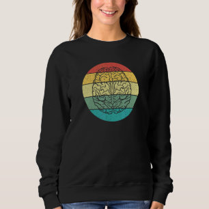 Retro Vintage Brain Neuroscience Sweatshirt